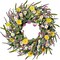 Daisy and Lavender Wreath 22’’ Wildflower Spring Summer Artificial Silk Wreath for Front Door Home Wall Wedding Festival Farmhouse Holiday Decor